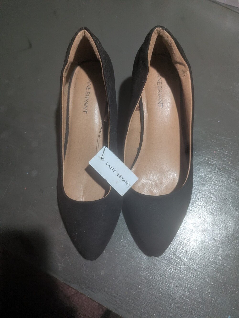 Lane Bryant Size 10W Black Heels 2" NWT